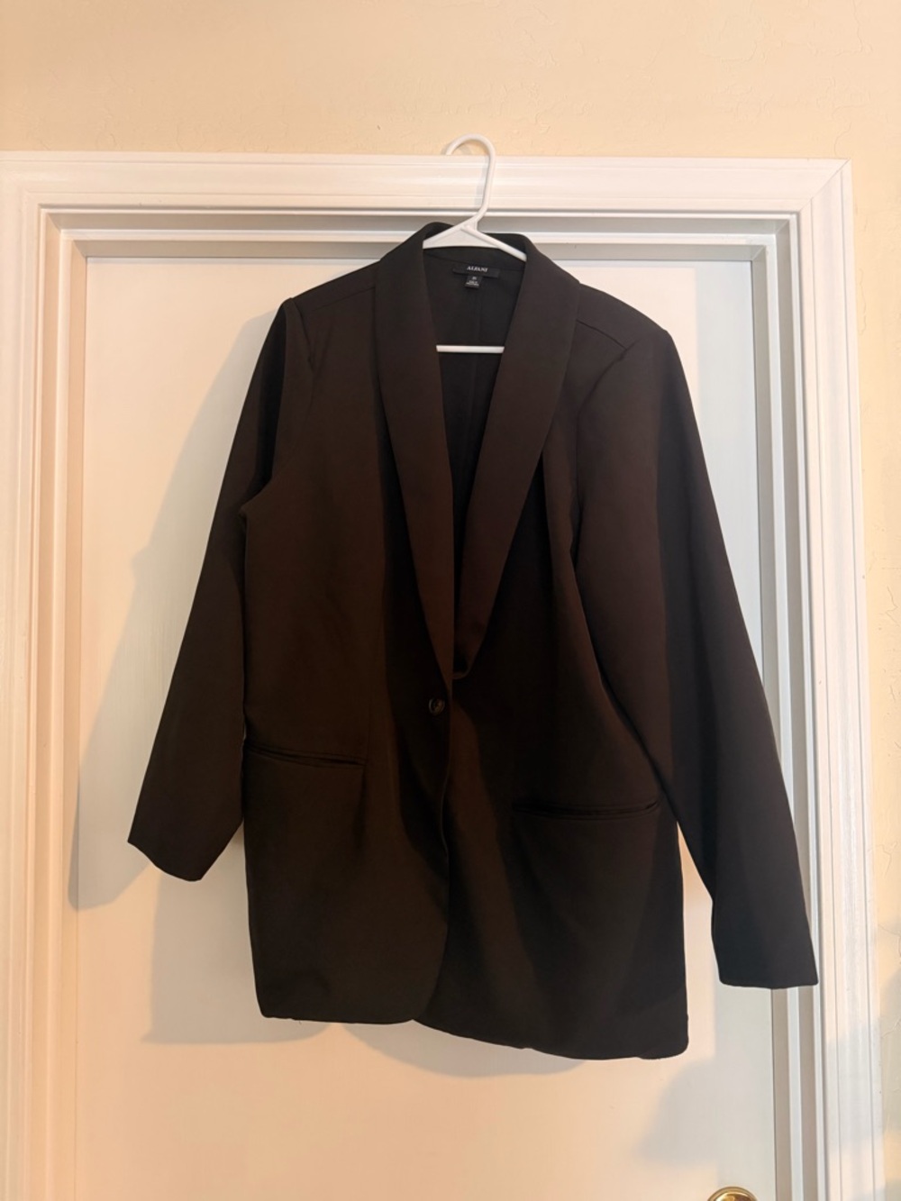 Alfani Black Shawl Collar Blazer